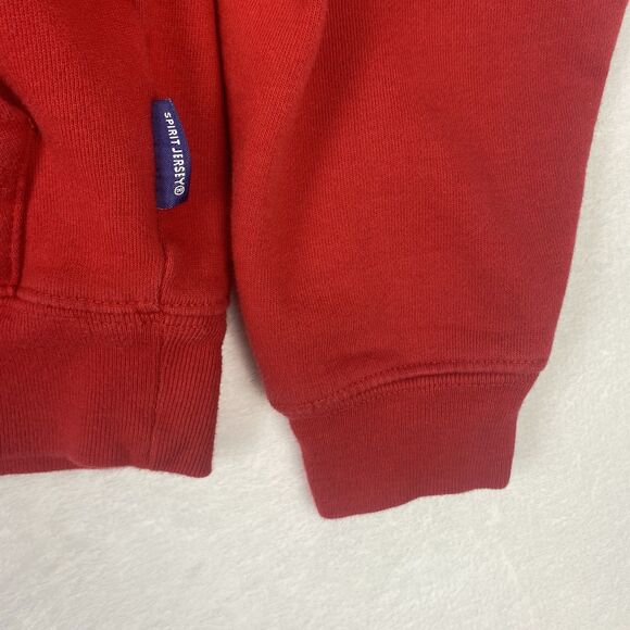 Disney Spirit Jersey Pizza Planet Zip Up Sweater Adult Medium Red Hooded - Picture 8 of 12